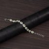 Peridot Blossom Halo Silver Bracelet – Prosperity & Renewal