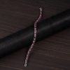 Pink Topaz 925 Silver Tennis Bracelet – Radiance & Love