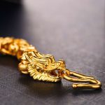 Double-Headed Golden Dragon Luck Bracelet - Buddha & Karma