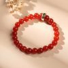 Red Agate Buddhist Guardian Deities Bracelet - Zodiac Bracelet for Luck, Protection - Buddha & Karma