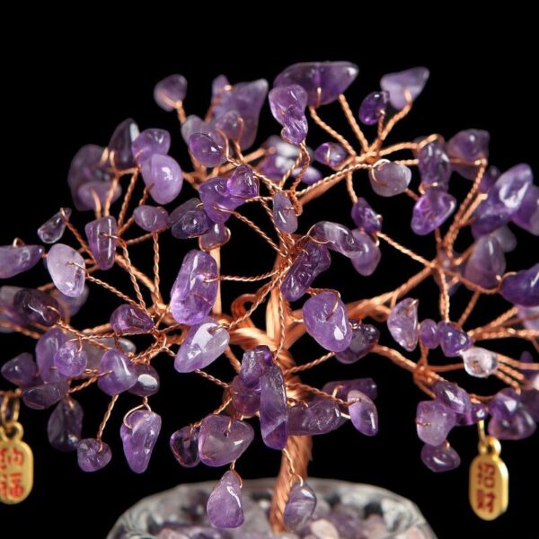Feng Shui Amethyst Crystal Tree - Crystal Tree of Life - Buddha & Karma