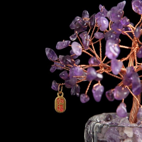 Feng Shui Amethyst Crystal Tree - Crystal Tree of Life - Buddha & Karma