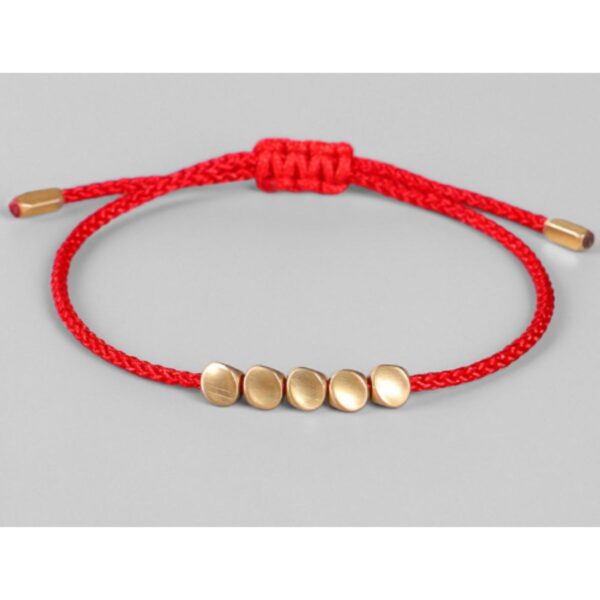 FREE Five Lucky Beads Copper Healing Bracelet - Buddha & Karma
