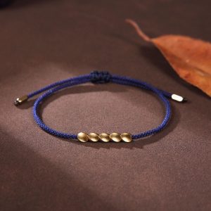 FREE Five Lucky Beads Copper Healing Bracelet - Buddha & Karma