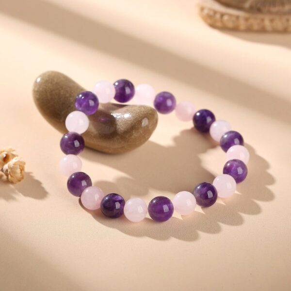 GratitudeBracelet-2 Gratitude Bracelet – Amethyst, Rose Quartz
