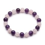 Gratitude Bracelet – Amethyst, Rose Quartz