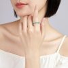 Green Jade Wealth Ring - Buddha & Karma