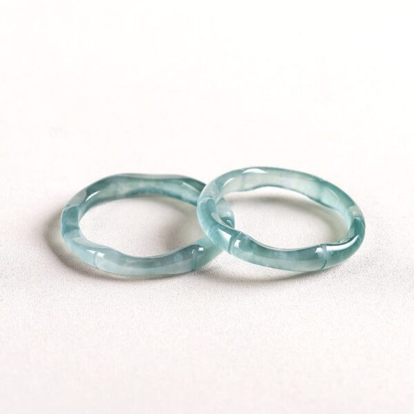 Green Jade Wealth Ring - Buddha & Karma