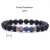 Grounding Lava Stone Bracelet - Calming & Grounding - Buddha & Karma