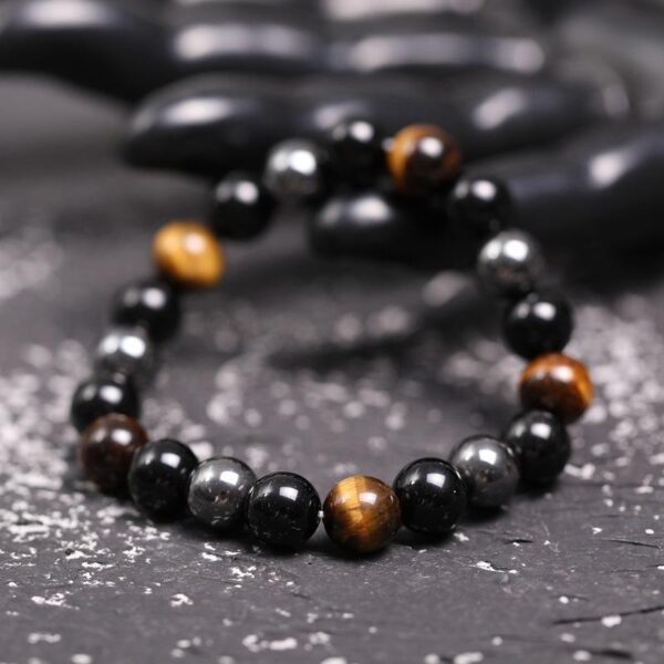 HematiteBlackObsidianTiger_sEyeTripleProtectionBracelet-15 FREE Triple Protection Bracelet - Buddha & Karma