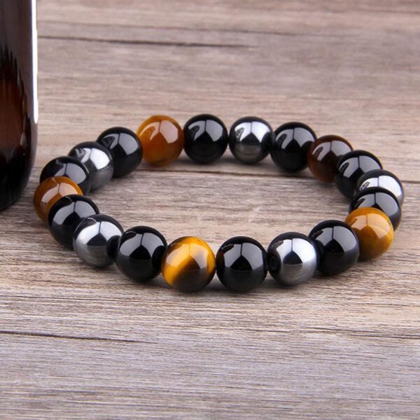 Hematite_Black_Obsidian_Tiger_s_Eye_Triple_Protection_Bracelet_-_7 FREE Triple Protection Bracelet - Buddha & Karma