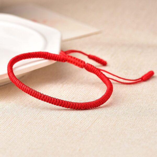 Tibetan Buddhist Knot Lucky Rope Bracelet - Buddha & Karma