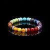 IW48_2 7 Chakra Stones Bracelet - Buddha & Karma