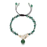 Jade Financial Success Anklet - Buddha & Karma
