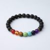 7 Chakra Lava Stone Bracelet - Essential Oil Diffuser - Buddha & Karma