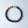 7 Chakra Lava Stone Bracelet - Essential Oil Diffuser - Buddha & Karma