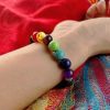 7 Chakra Lava Stone Bracelet - Essential Oil Diffuser - Buddha & Karma