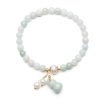 Light Green Jade Wu Lou Amulet Bracelet - Buddha & Karma