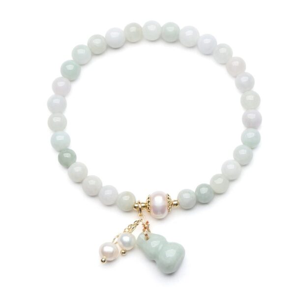 Light Green Jade Wu Lou Amulet Bracelet - Buddha & Karma