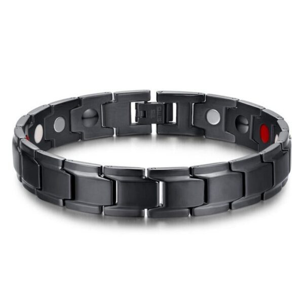 Magnetic Therapy Bracelets - Black, Silver, Gold - Buddha & Karma