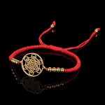 Metatron’s Cube Red String Bracelet | Buddha & Karma