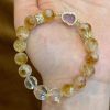 Golden Gourd Wealth Bracelet – Citrine & Rutilated Quartz for Prosperity