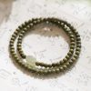 Wooden Mala Bracelet with Jade Accent – Multi-Color Variants