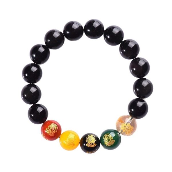 O1CN019ZetQM1Bs33QUHwpc__0-0-cib Five-Element Obsidian Bracelet – Protection & Prosperity Talisman