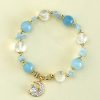 Moon & Star Charm Gemstone Bracelets – Crystal-Embedded Elegance Collection