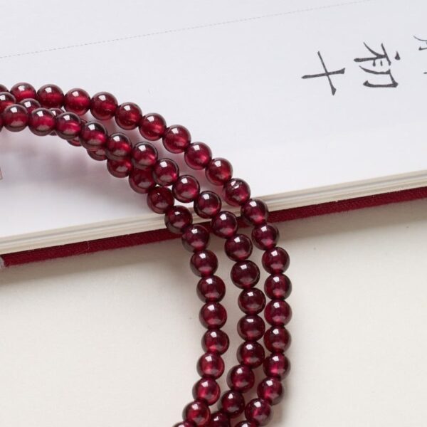 Exclusive: Red Garnet Beads Fu Wealth Bracelet - Buddha & Karma