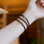Exclusive: Red Garnet Beads Fu Wealth Bracelet - Buddha & Karma
