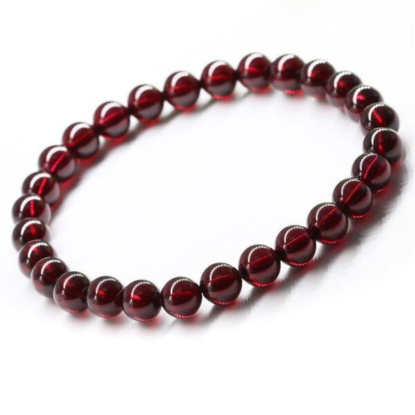 RedGarnetStoneBracelet-ReigniteYourLove1 Red Garnet Stone Bracelet - Reignite Your Passion & Love - Buddha & Karma
