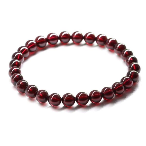 RedGarnetStoneBracelet-ReigniteYourLove2 Red Garnet Stone Bracelet - Reignite Your Passion & Love - Buddha & Karma