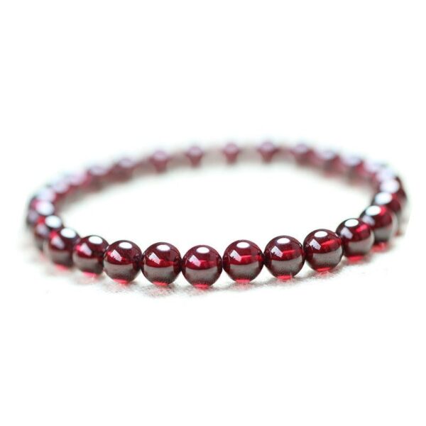 RedGarnetStoneBracelet-ReigniteYourLove5 Red Garnet Stone Bracelet - Reignite Your Passion & Love - Buddha & Karma