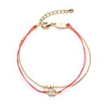Red String Lucky Clover Bracelet - Buddha & Karma