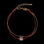 Red String Lucky Clover Bracelet - Buddha & Karma