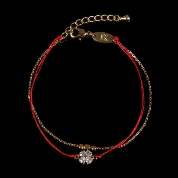 RedStringLuckyCloverBracelet9 Red String Lucky Clover Bracelet - Buddha & Karma