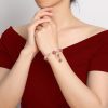 Strawberry Quartz Heart Bracelet - Buddha & Karma