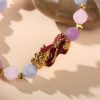 TheProsperityBracelet5 The Prosperity Bracelet - Amethyst, Aquamarine, Rose Quartz Pixiu - Buddha & Karma