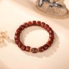 Tibetan Guardian Spirit Natural Yak Bone Bracelet - Buddha & Karma