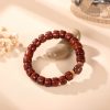 Tibetan Guardian Spirit Natural Yak Bone Bracelet - Buddha & Karma