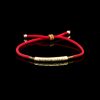 Tibetan Red String Bracelet - Buddhist Lucky Charm - Buddha & Karma