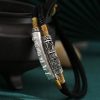 Tibetan Mantra Double Bracelet - For Luck & Protection - Buddha & Karma
