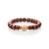 Tibetan Guardian Spirit Natural Yak Bone Bracelet - Buddha & Karma