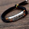 Tibetan Mantra Double Bracelet - For Luck & Protection - Buddha & Karma