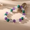 TripleHealingBracelet2 Triple Healing Bracelet – Amethyst, Malachite, Clear Quartz - Buddha & Karma