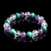 TripleHealingBracelet7 Triple Healing Bracelet – Amethyst, Malachite, Clear Quartz - Buddha & Karma