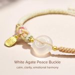 White Agate Fu Couple Bracelets - Give the Gift of Luck - Buddha & Karma