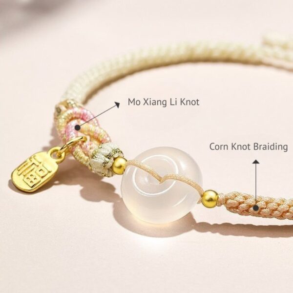 White Agate Fu Couple Bracelets - Give the Gift of Luck - Buddha & Karma