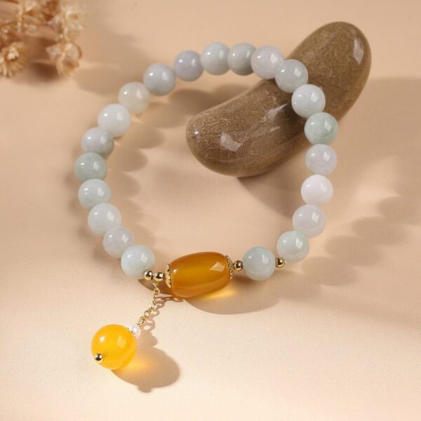 WhiteJadeLongevityBracelet4 White Jade Longevity Bracelet - Buddha & Karma